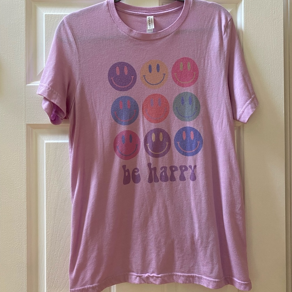 Smiley “Be Happy” T shirt